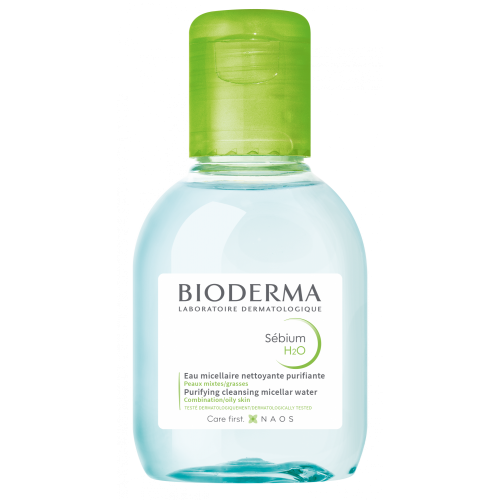 Bioderma Sebium Η2Ο Νερό Καθαρισμού Micellaire, Καθαρίζει & Αφαιρεί το Μακιγιάζ, Λιπαρό Δέρμα 100ml